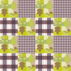 Patchwork seamless pattern ornament striped autumn background N3