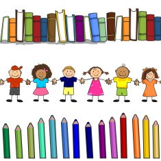 Children's books and colors