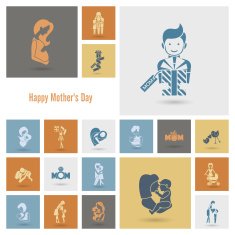 Happy Mothers Day Icons N333