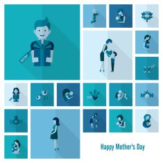 Happy Mothers Day Icons N338