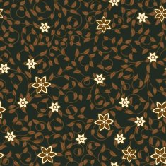 Vintage seamless pattern of weaving flowers N3