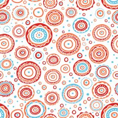 Vector seamless pattern with stylized circles