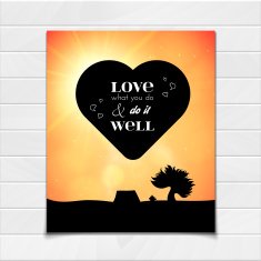 Love what you do and it well lettering illustration N2