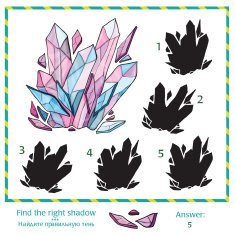 Visual puzzle - Find right shade to the picture