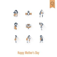 Happy Mothers Day Icons N341