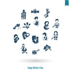 Happy Mothers Day Icons N346