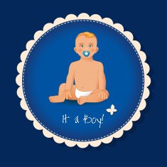 it's a boy card or background