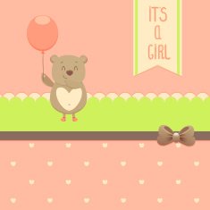 Baby shower invitation card N6