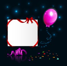 Birthday background with colorful balloons N34