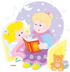 Granny and granddaughter reading N2