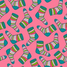 vector socks seamless pattern