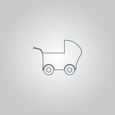 Buggy web icon on a gray background