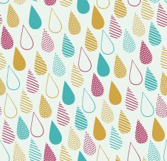 Cute colorful seamless childish texture Water drop background