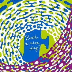 Greeting card design template Hand-drawn cute colored patterns Abstract composition N2