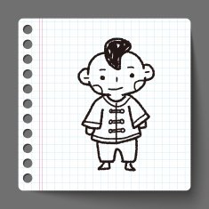 Chinese boy doodle N2