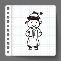 Chinese man doodle N4