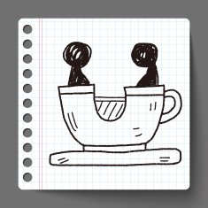 coffee cup play park doodle N2