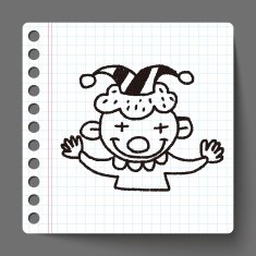 doodle clown N9