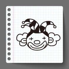 doodle clown N10