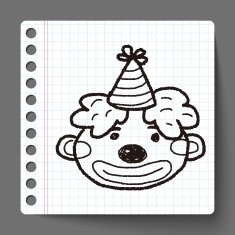 doodle clown N11