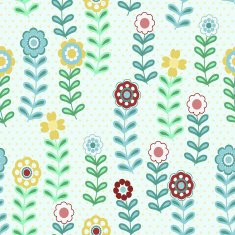 Seamless pattern with flowers