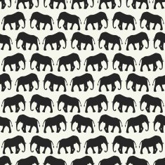 Animal seamless vector pattern of elephant N6