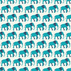 Animal seamless vector pattern of elephant N7