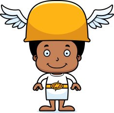 Cartoon Smiling Hermes Boy N5