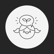 Environmental Awareness person line icon N3