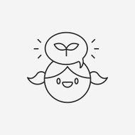 Environmental Awareness person line icon N4