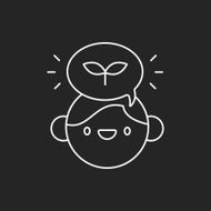 Environmental Awareness person line icon N6