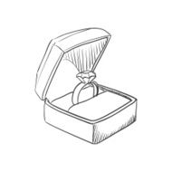 Doodle wedding ring