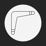 toy boomerang icon N3
