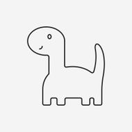 toy dinosaur icon N4