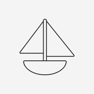 toy boat icon N8