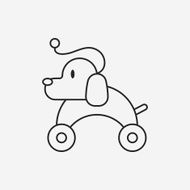 toy dog icon N4