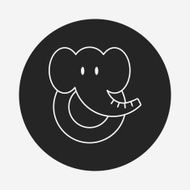 toy elephant icon