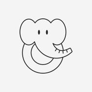 toy elephant icon N4
