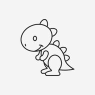 toy dinosaur icon N8