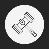 toy hammer icon N6