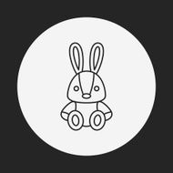 toy rabbit doll icon N3