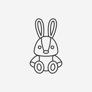 toy rabbit doll icon N4