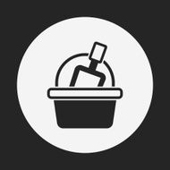 toy sand bucket icon N11