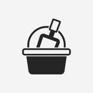 toy sand bucket icon N12