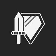 toy Sword and shield icon N4
