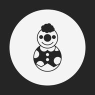toy clown doll icon N3