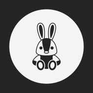 toy rabbit doll icon N7
