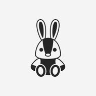 toy rabbit doll icon N8