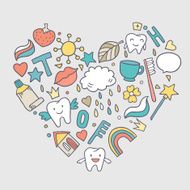 Heart with cartoon teeth