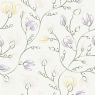 Floral print seamless background